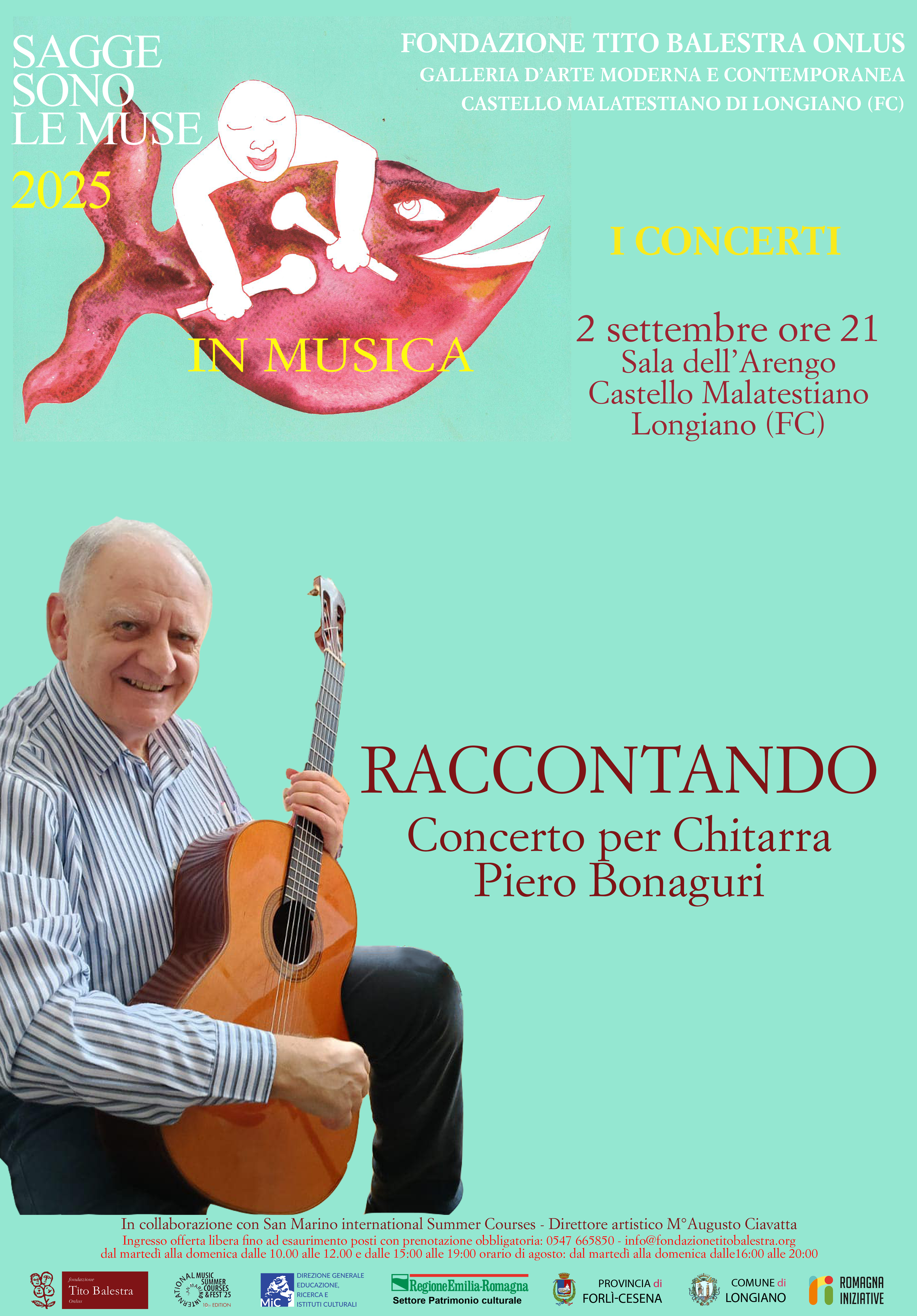 Fondazione Tito Balestra picture of the event: RACCONTANDO - Concerto per chitarra - Piero Bonaguri